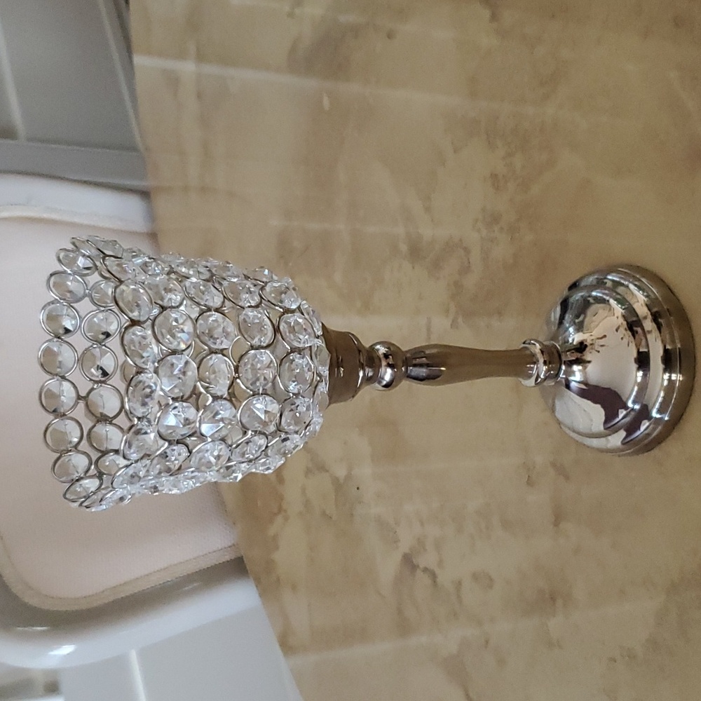 Z Gallerie Crystal Candlestick Nwot